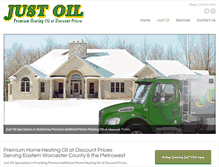 Tablet Screenshot of just-oil.com